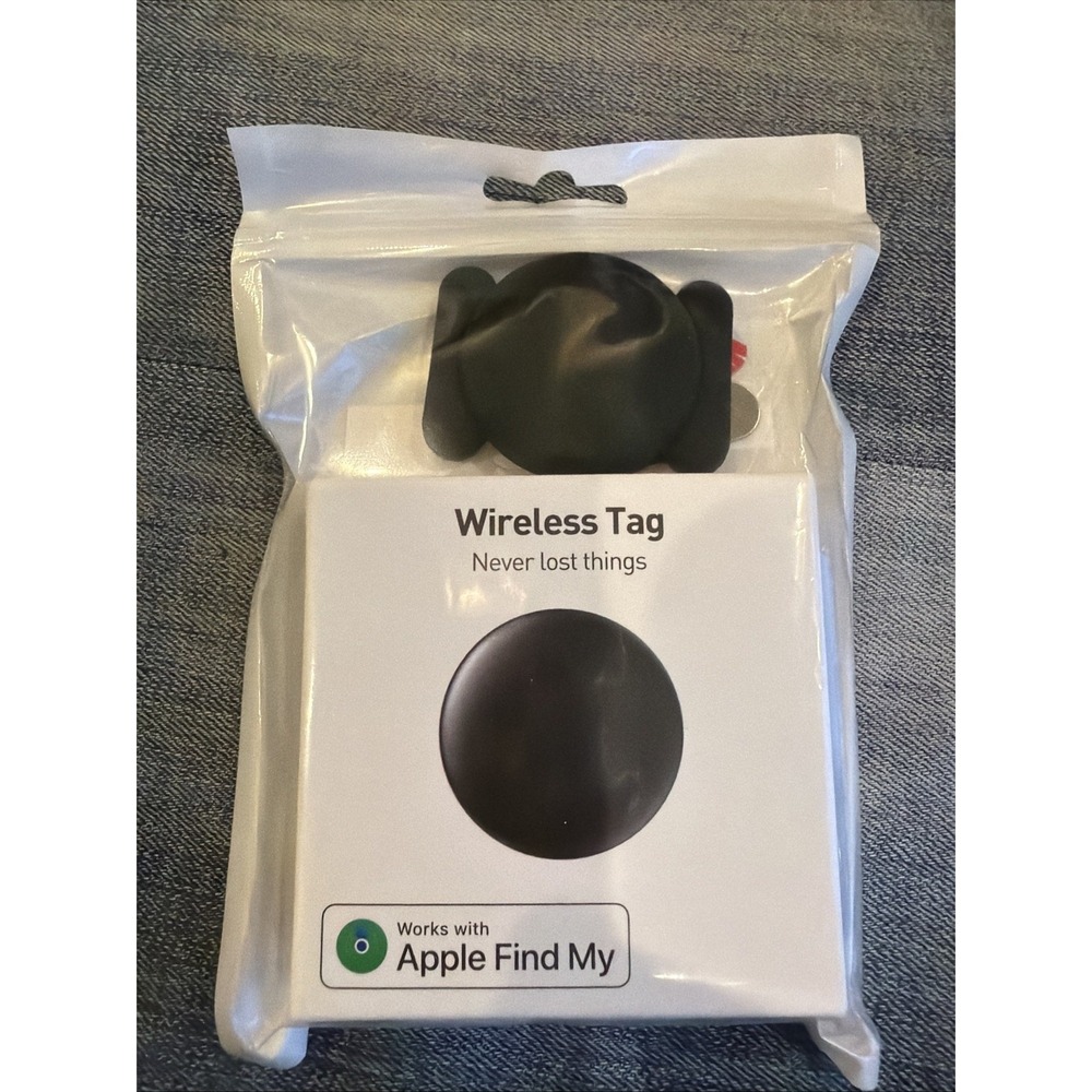 Smart Air Tag Works With Apple Find My iPhone Black GPS Tracking Brand New